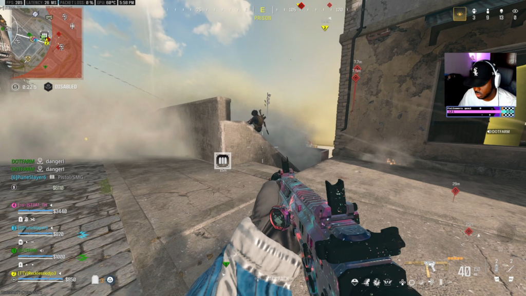 1 v 4 I was totally locked in