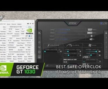 MSI GT1030 gpu overclocking failed