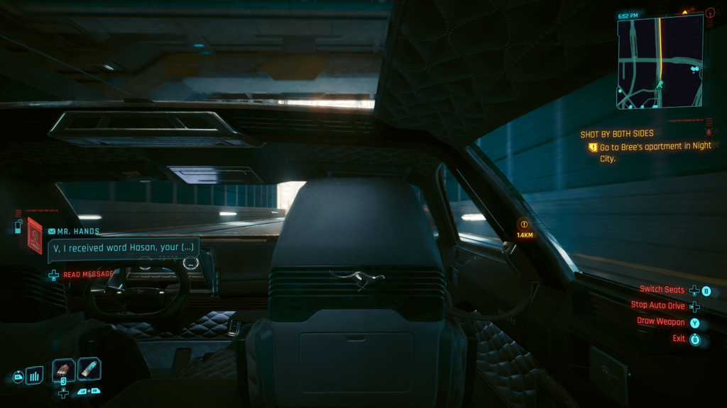 Roaming around night city while resting myself in the backseat is oddly pleasant