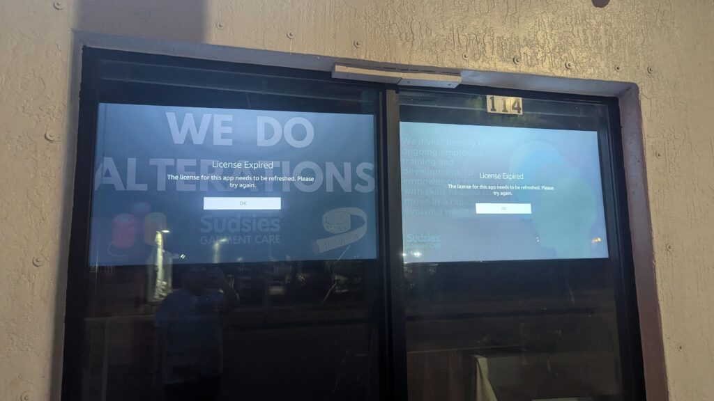 Subscription expired on this Dry Cleaner's advertisements.