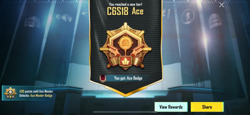Got to Ace in less than 2 weeks of starting the game