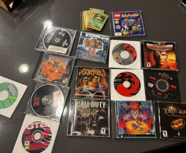 old box of pc games (95-00)