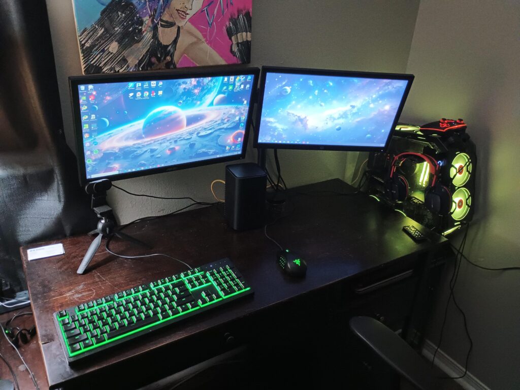 One step closer to having a proper battle station, but being a dad takes a LOT of your time