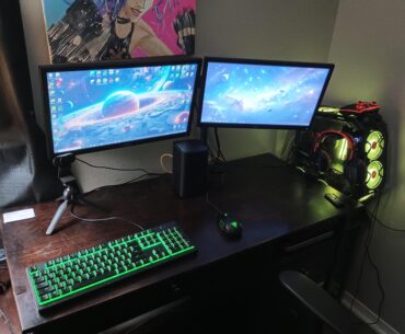 One step closer to having a proper battle station, but being a dad takes a LOT of your time