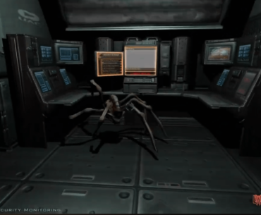 When this thing crawls out from behind the computer in Doom 3, instant nope