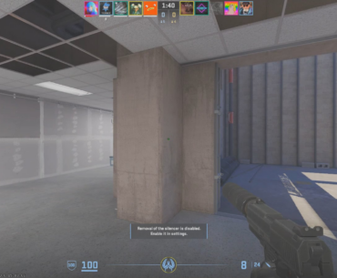 I know he has the advantage on the angle but what the hell is this XD I have never got hit this many times without even seeing a glimpse of the enemy. I know he's there but it's impossible for me to shoot him. What you see is what you get??