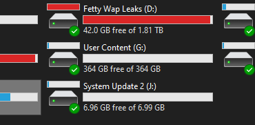 was it ok if i deleted all the drives after F?, it was a hard drive from an xbox and it created all those so i deleted them.