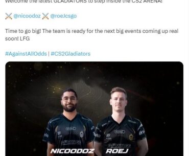 Gaimin Gladiators Sign nicoodoz and roeJ