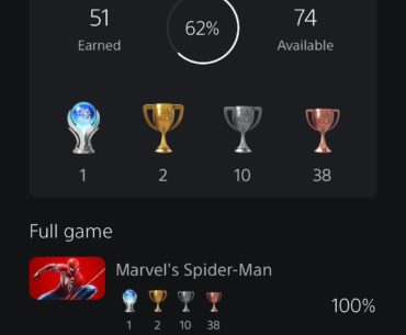 Just got my first ever platinum trophy and it was… Amazing.