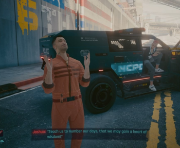 The NPC dialog changed, they actually recognized V. The first time I did this mission they didn’t know who V was.