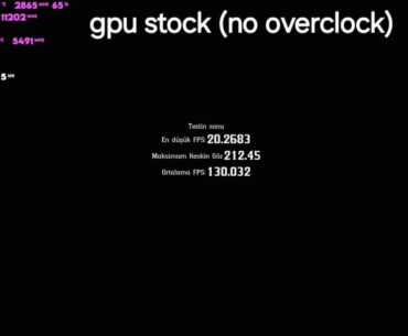 Gpu overcloked , Why am I getting low fps? From oc gpu, stock give me better fps. My pc i use 1000 watt psu