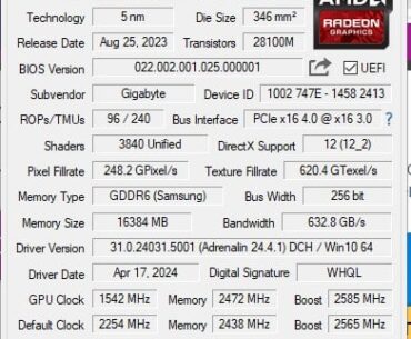 Need help with overclocking a Gigabyte RX 7800xt