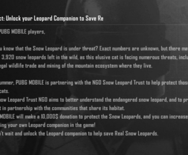 PUBG Partnering with NGO's