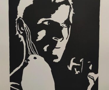 Roy Batty woodcut print [OC]