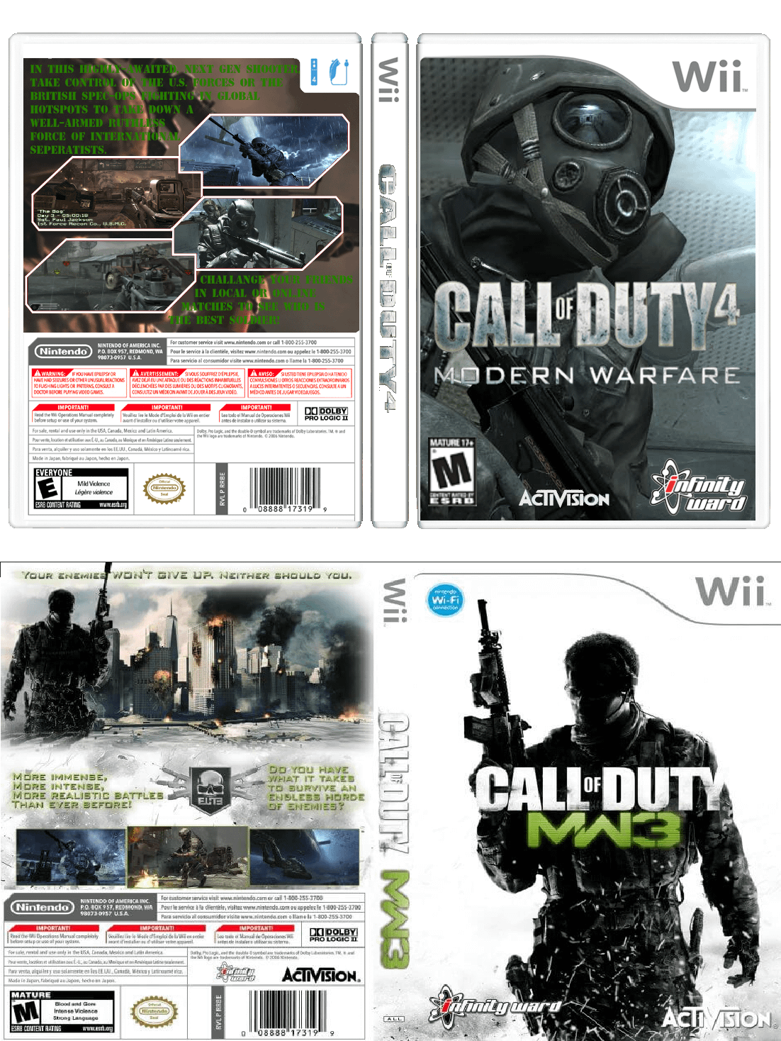 [COD] Anyone find it odd how they put COD 4 and MW3 on the Wii, but not ...