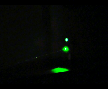 Real laser ray gun test