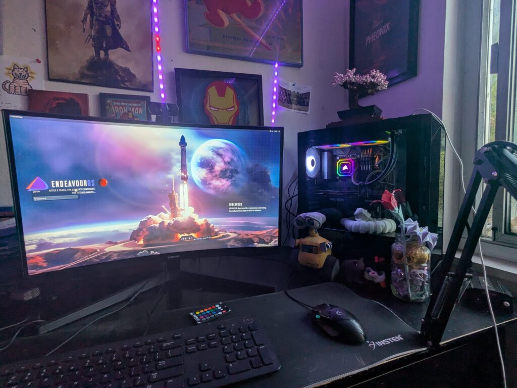 May not be everyone's dream setup, but it sure is mine.