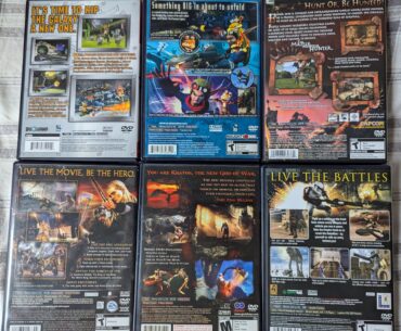 Pulled some of my Playstation 2 games out of storage; I'd forgotten how fun the back covers used to be