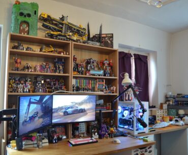 My Happy Place. Excuse the temporary curtains!