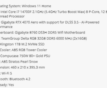 Which PC has better specs?