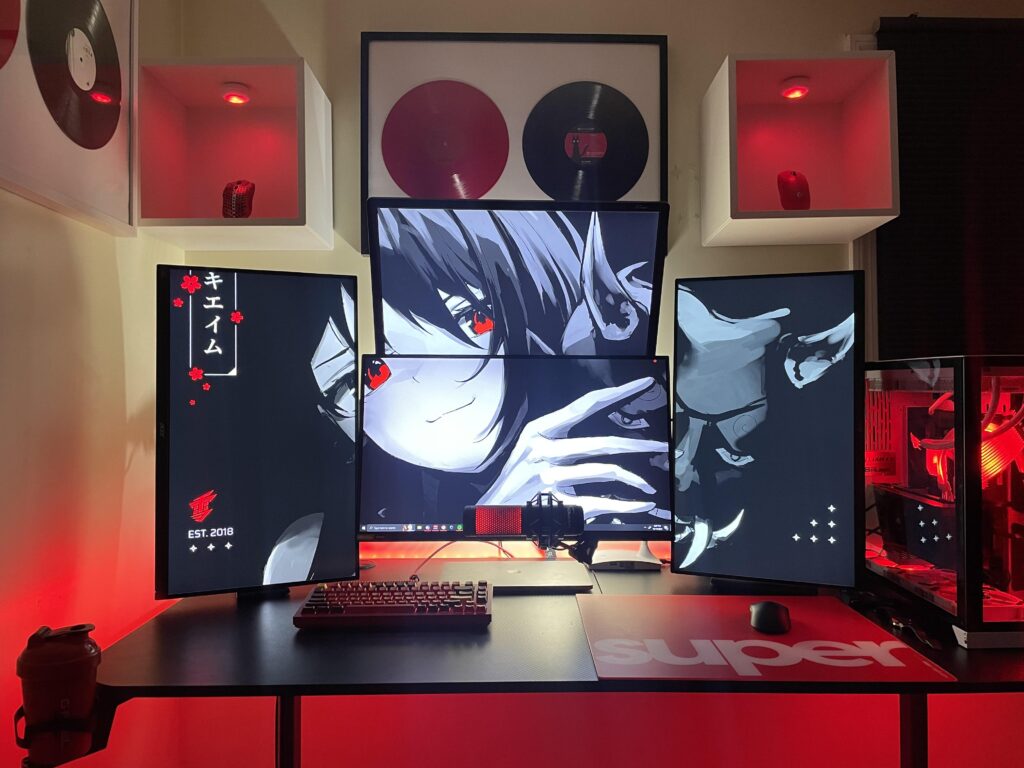 My ultimate red gaming setup