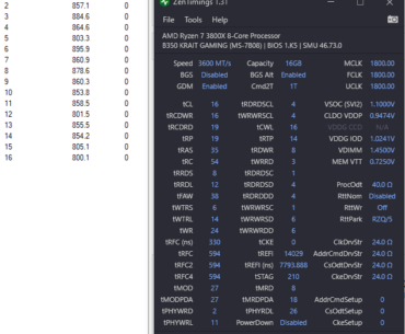Hynix AFR Overclocking 3000C16 "work in progress"