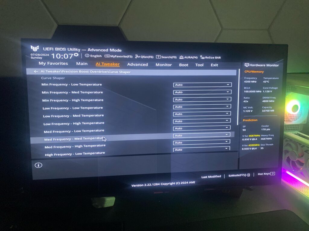 curve shaper ryzen 7000?