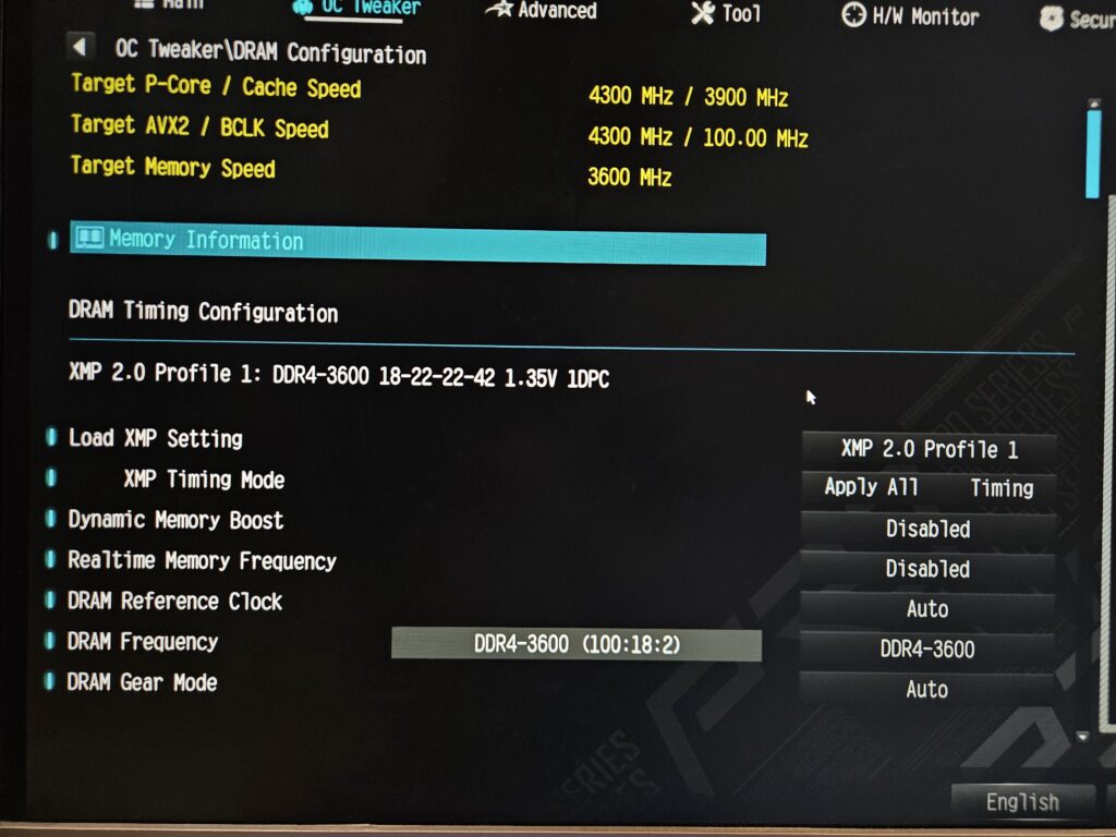XMP enabled but RAM showing 1800 MHz in memtest86+?