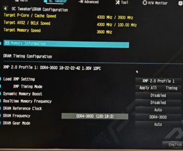 XMP enabled but RAM showing 1800 MHz in memtest86+?