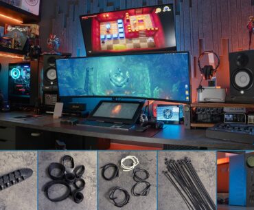 When it comes to cable management, these tools are my best friends. They help minimize cable clutter in my gaming and work studio, keeping everything organized and accessible. I've left the complete description in the comments of the post.