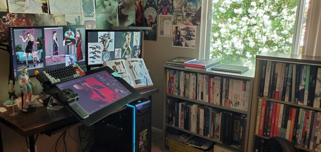 My art battle station