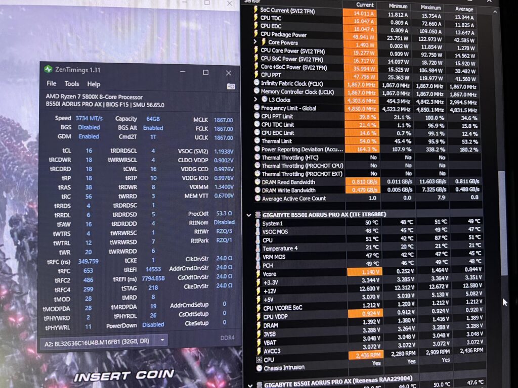B550I Aorus Pro AX – Auto VSoc high? B550I Aorus Pro AX - Auto VSoc high?