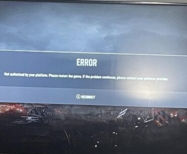 Error message “Not authorized by your platform” after update