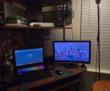 Made a better gaming set up than my old one