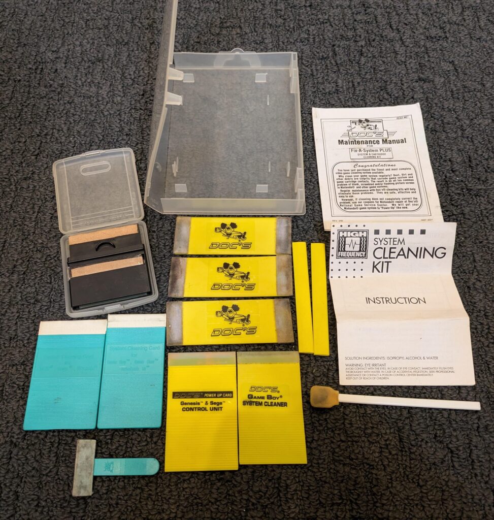 The old cleaning kit I used for my NES games as a kid