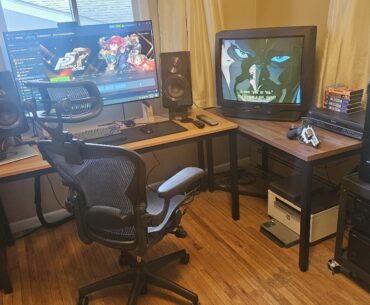 Work/gaming/VHS Anime setup