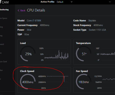 CPU Clock Speed is maxed out when idle. Is this safe?