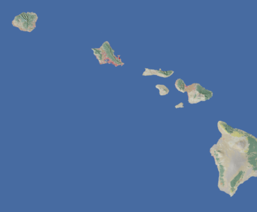 I made a 1:10 scale map of Hawaii for Minecraft (more infos in comments)