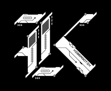 KIBERGOTIK - cybergothic K logo I designed!