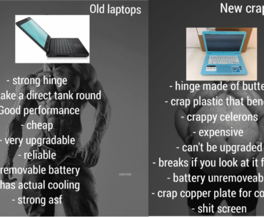 Old vs new laptops: