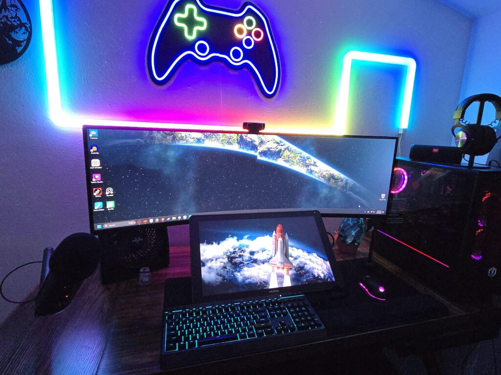 My rgb drawing battlestation