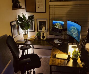 My first real attempt at a gaming (PC) + WFH (Mac) station.
