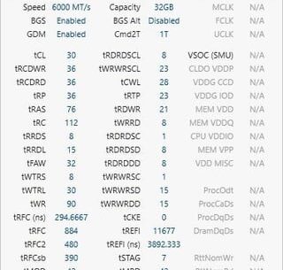 DDR5 timings