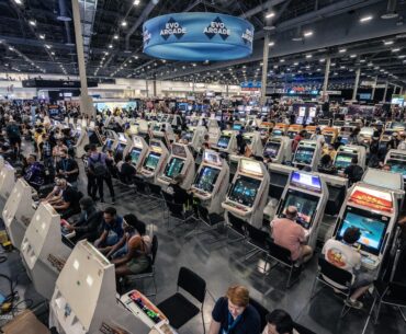 EVO2024 arcade area in Vegas