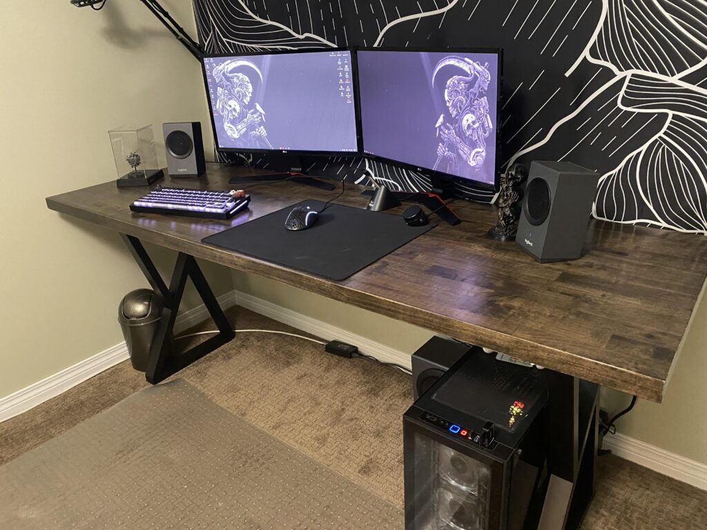 Butcher block battlestation (read comment)