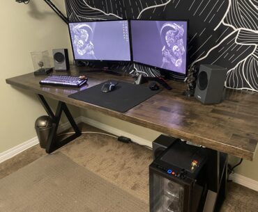 Butcher block battlestation (read comment)