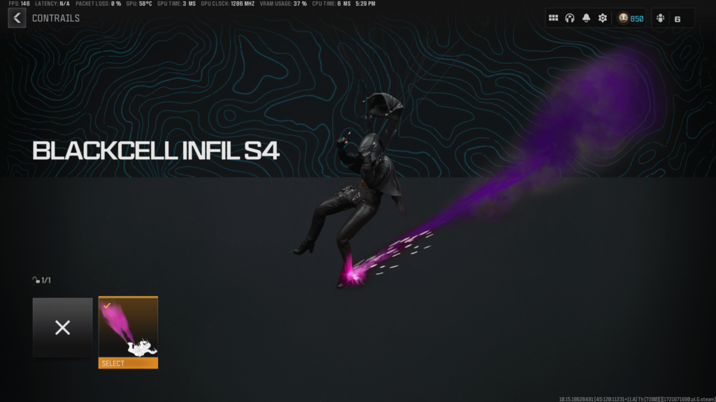 It would be cool if we can get different color contrail as future ranked award, so far the only one we ever got is from S4 Blackcell of MW2