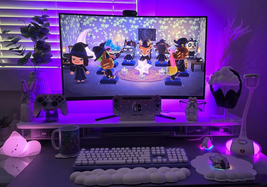 Purple gaming setup 💜 Purple gaming setup 💜