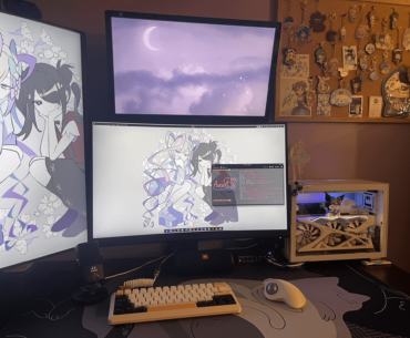I WFH in IT, this is my desk 🌙✨