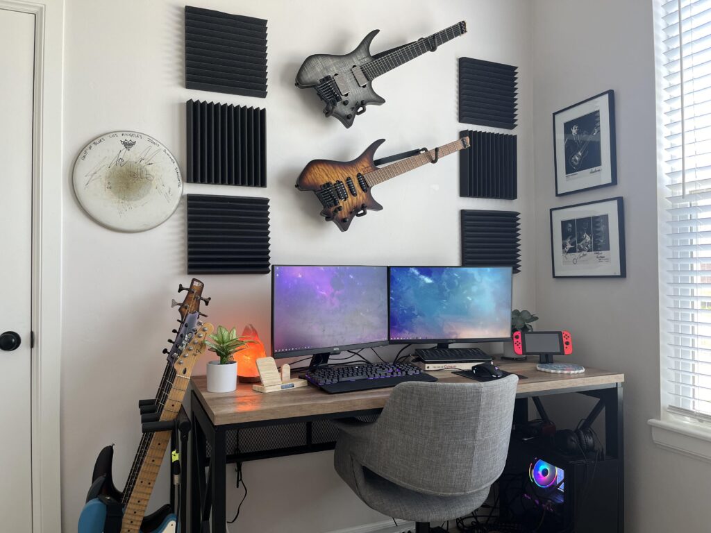 The battlestation/recording area of my dreams was the first thing I finished in my new home